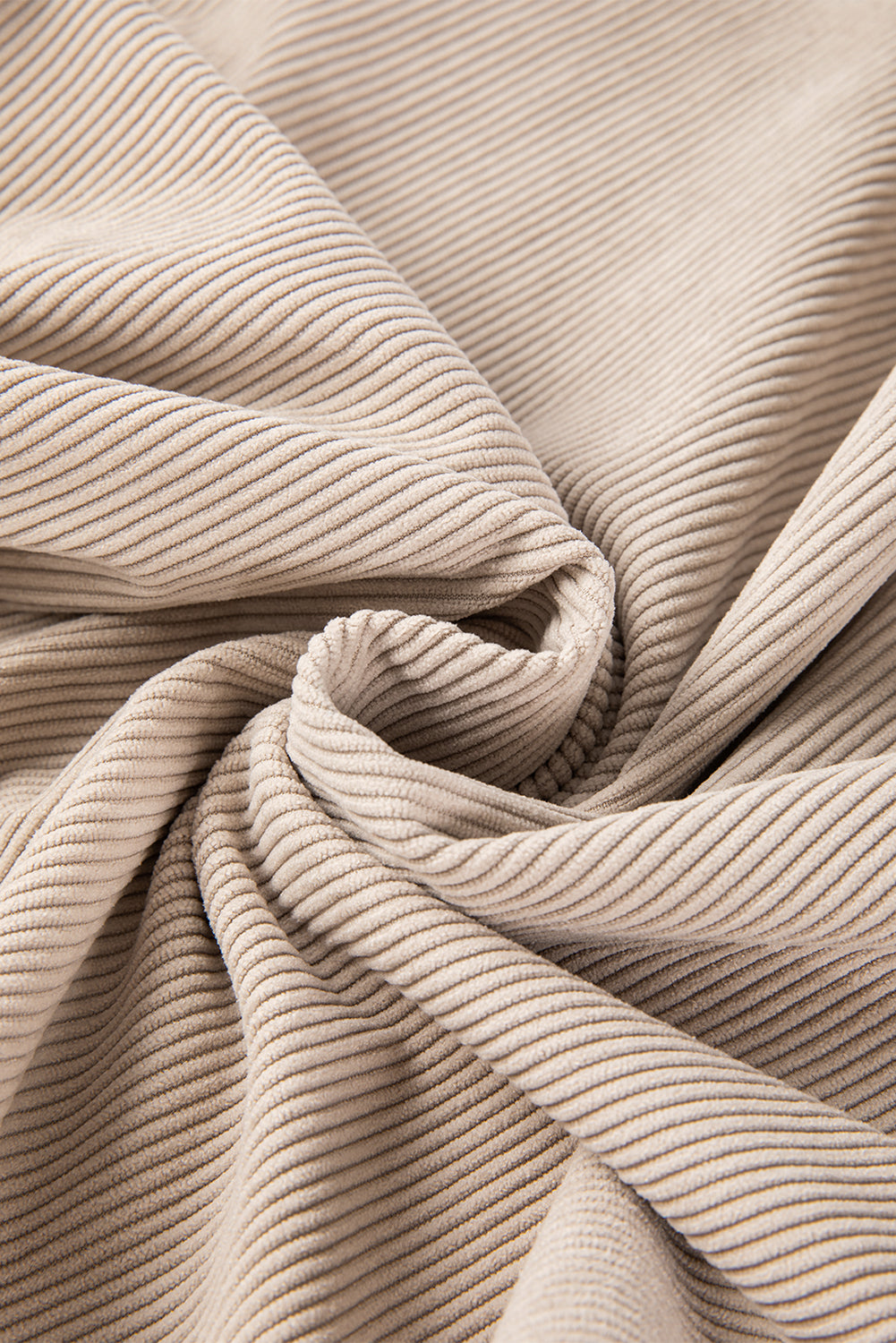 Grass Green Rib Knit Drop Shoulder Oversized Sweatshirt