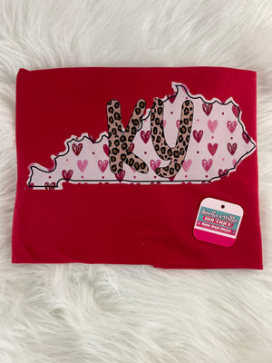 Kentucky with hearts
