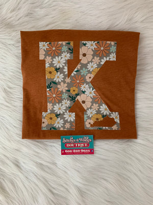 K Fall Flower shirt Short Sleeve