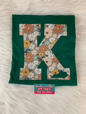 K Fall Flower shirt Short Sleeve