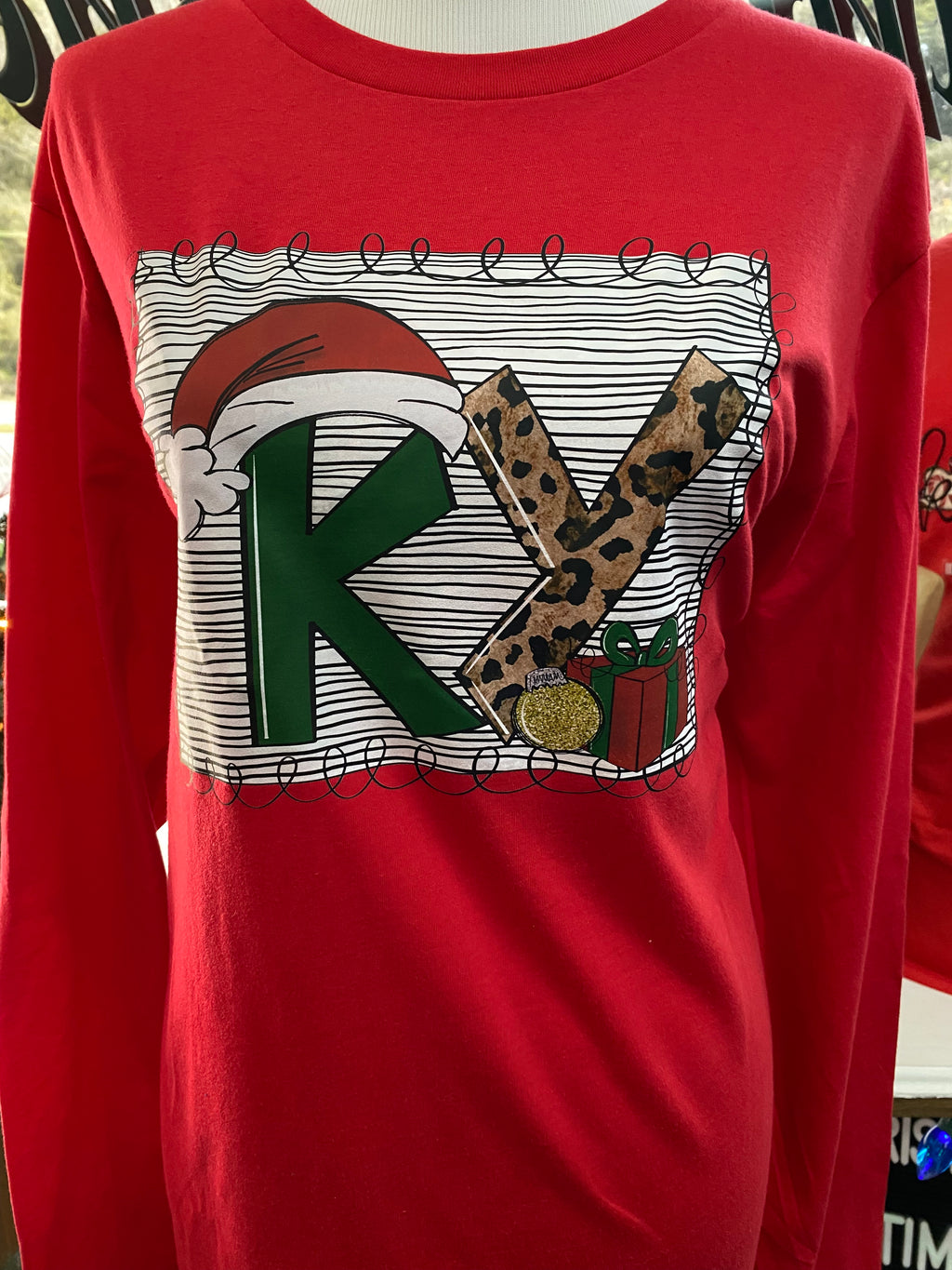 KY Cheetah Santa Long Sleeve