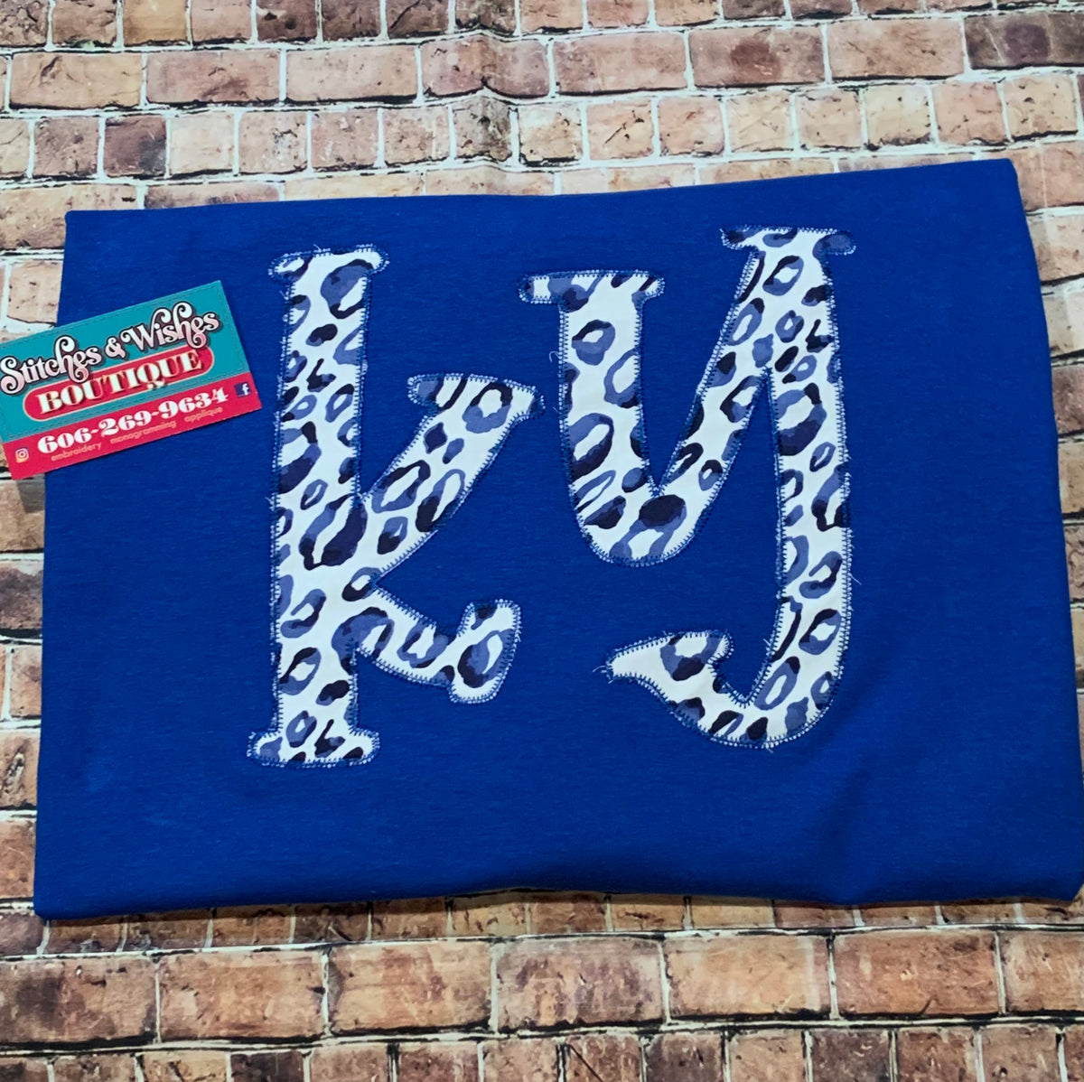 KY Blue Cheetah Stitches and Wishes Boutique