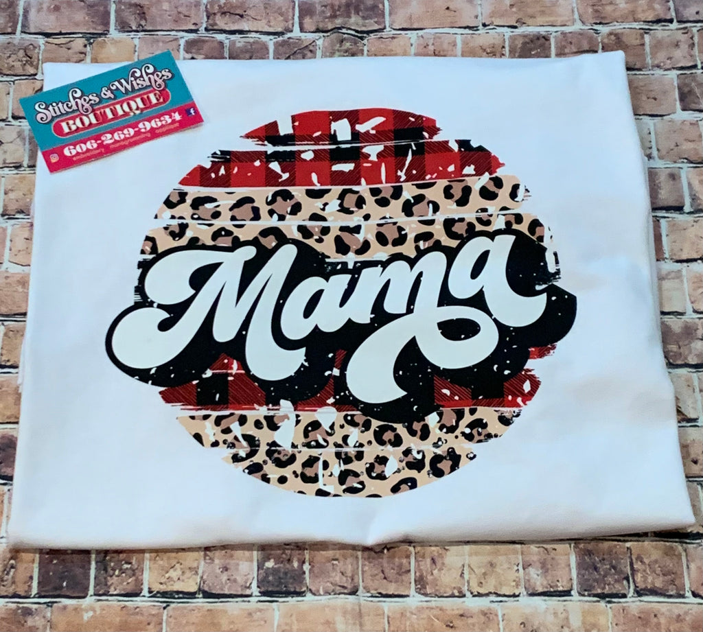 Mama Cheetah and Buffalo Plaid