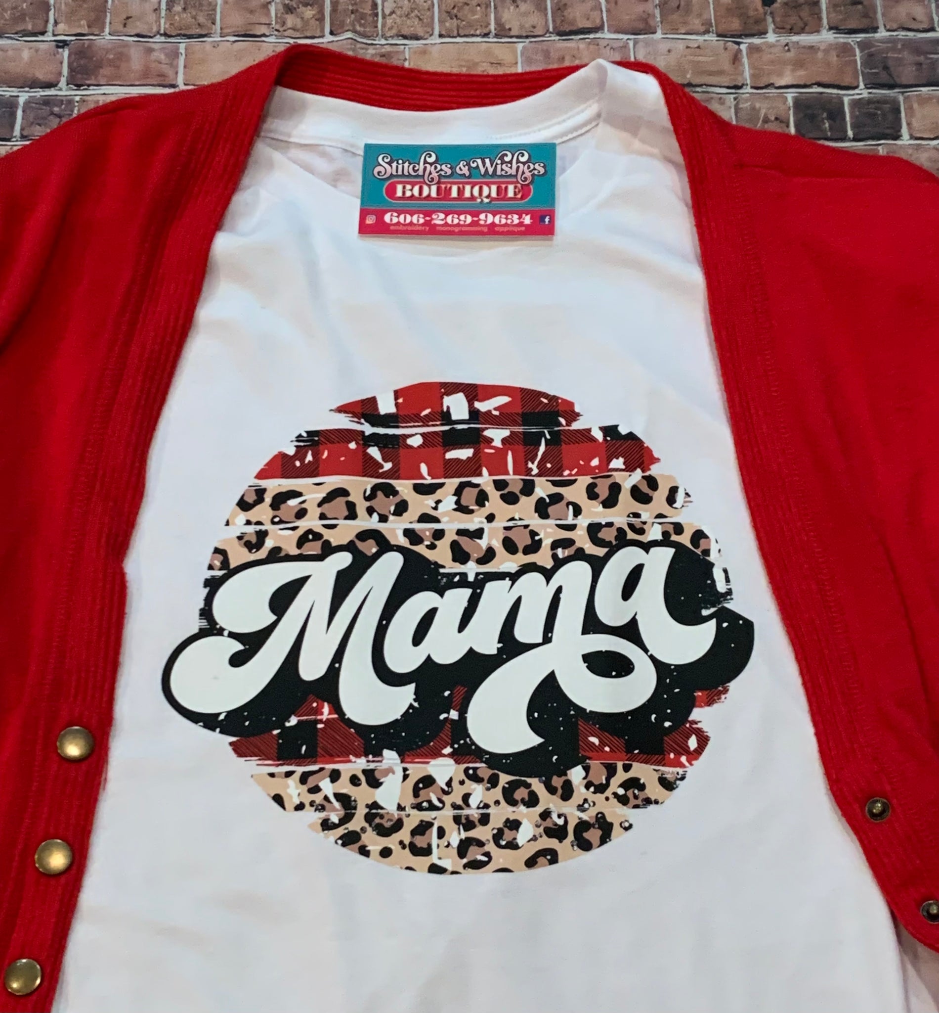 Mama Cheetah and Buffalo Plaid