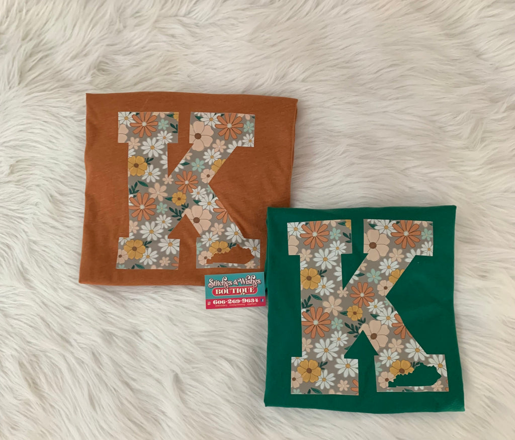 K Fall Flower shirt Short Sleeve