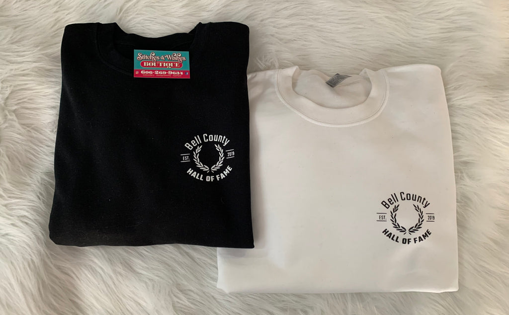 Bell County Hall of Fame Crewneck T-Shirt Pocket Size