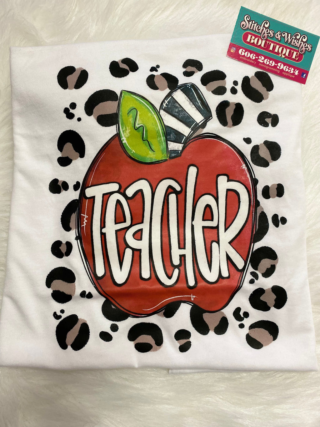 Teacher with Apple and Cheetah