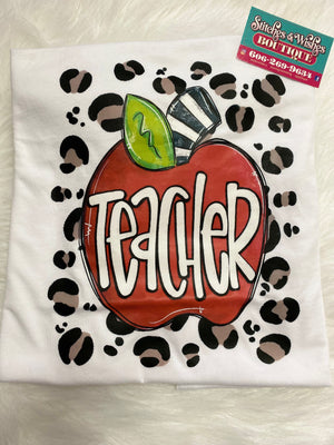 Teacher with Apple and Cheetah