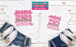 Mama & Mini with hearts t-shirt