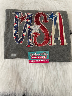USA with stars