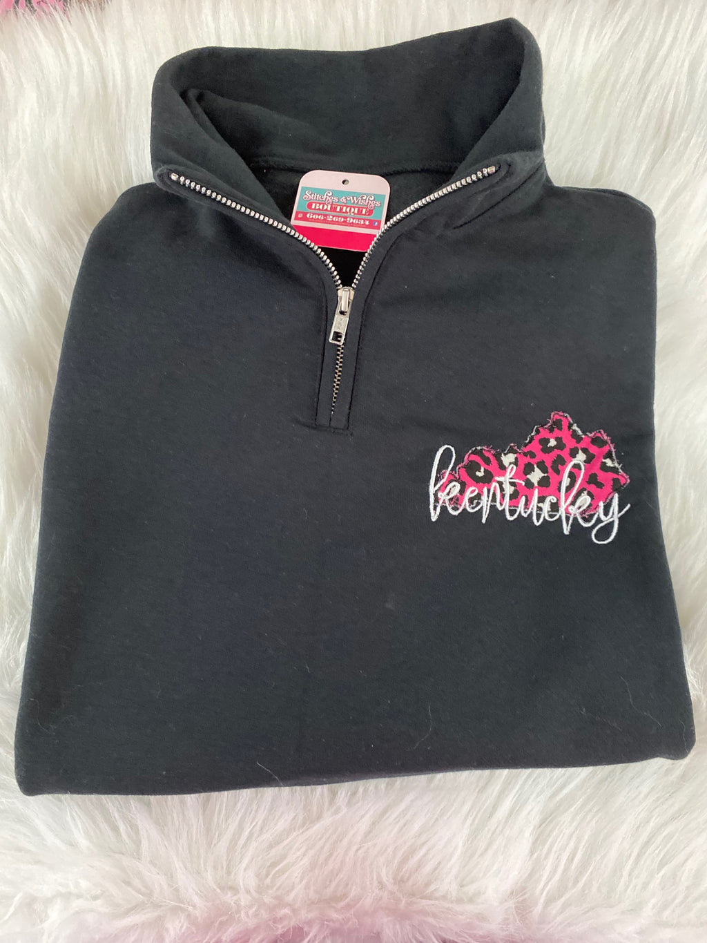 Pink Cheetah Kentucky 1/4 Zip
