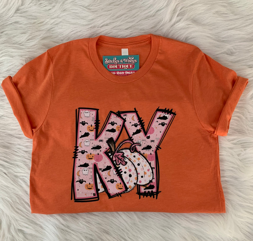 KY Pink with Pumpkin Short Sleeve