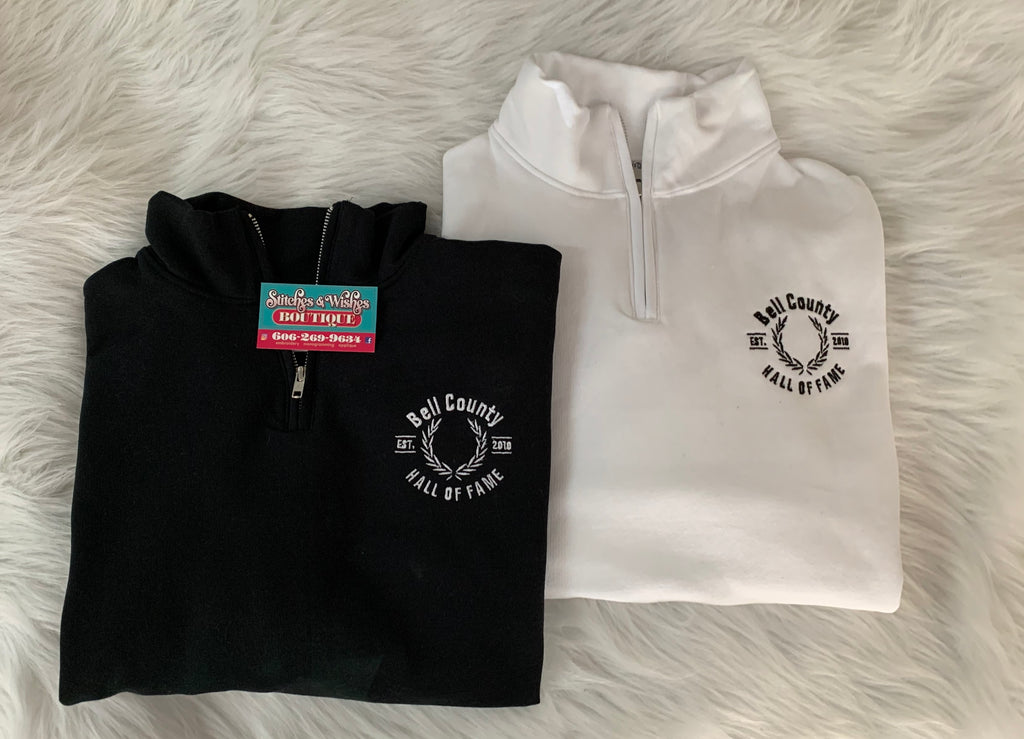 Bell County Hall of Fame 1/4 zip Sweatshirt