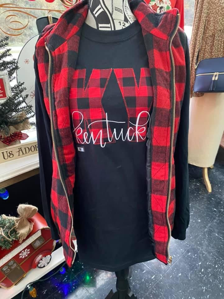 KY Buffalo Plaid Embroidery